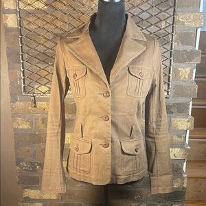 Urban Behavior Women's BrownTailored Button-Front Blazer Jacket M